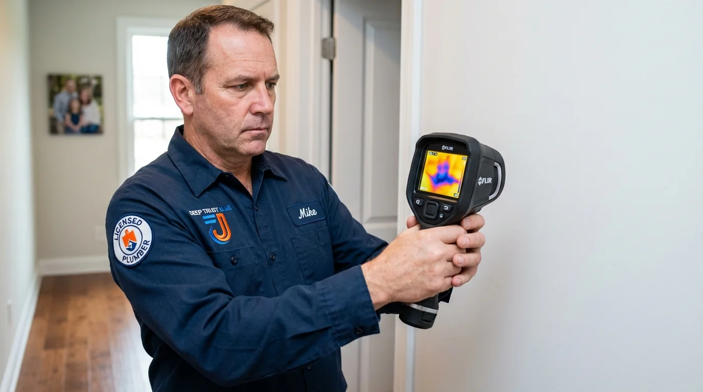 Thermal imaging leak detection by Johns Plumbing LLC in Council Grove
